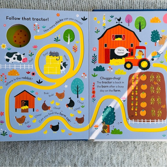 NEW Trace The Trails Follow That Tractor Baby Board Book - Picture 6 of 7